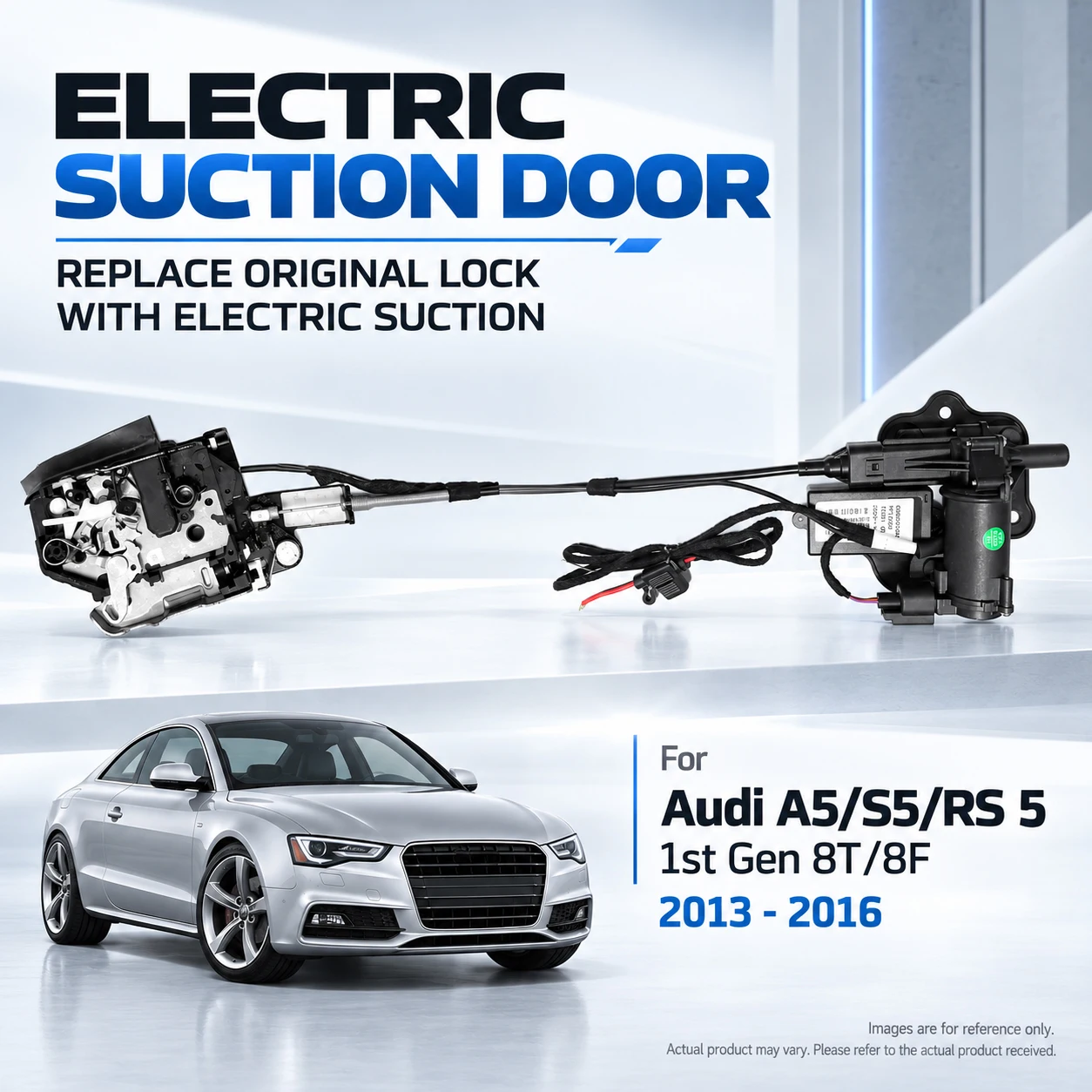 Car Specific Electric Soft Close Door Lock Replacement Kit Auto Suction Door Upgrade Parts For Audi A5 S5 RS5 1st Gen 8T 8F