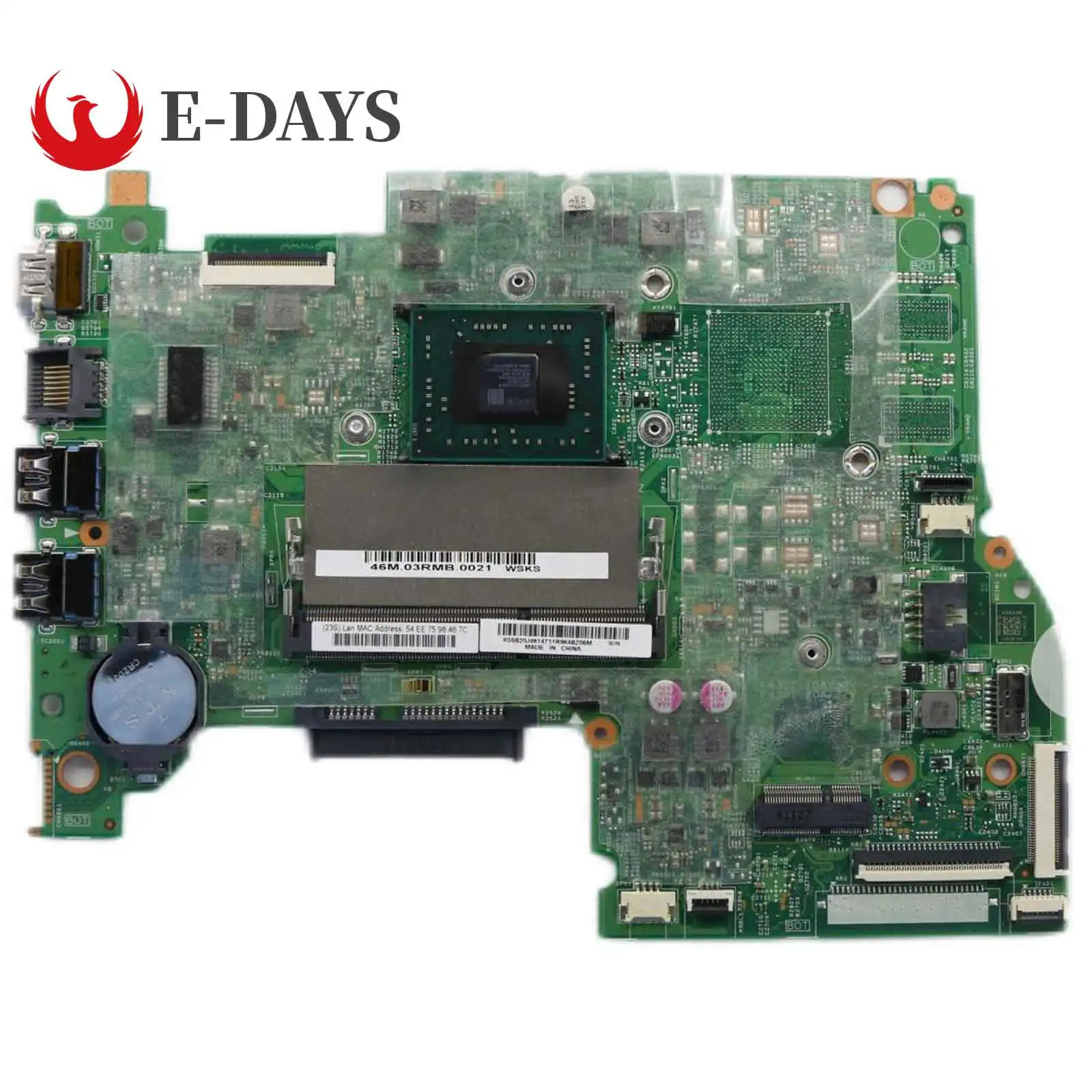 

Mainboard Used for Lenovo Ideapad Yoga 500-14ACL/Flex 3-1435 Laptop Motherboard CPU A4-7210 UMA 100% Work