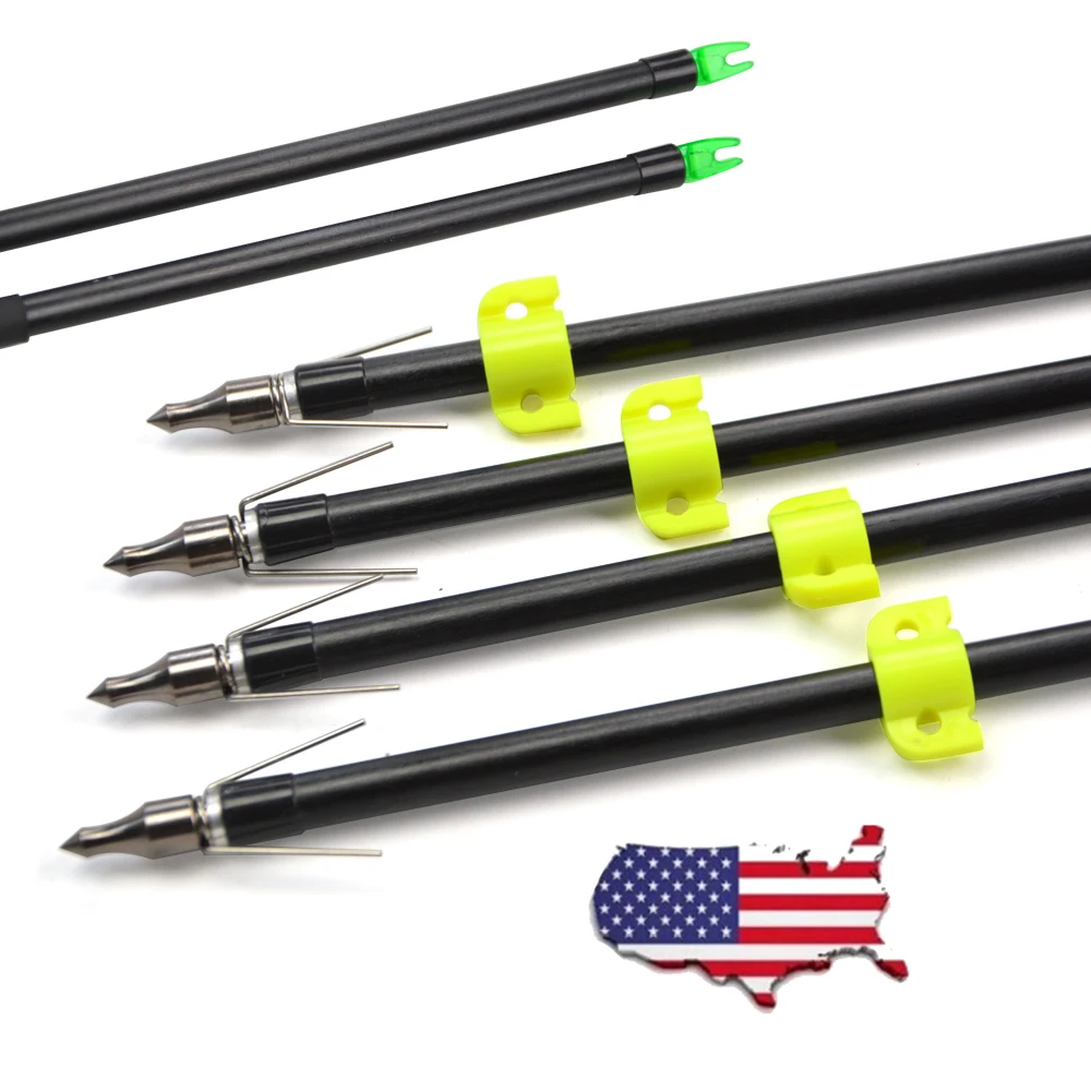 

12Pcs Hunting Bowfishing Arrows 31" Points Arrowheads for Archery Outdoor Sports Fishing Shooting Camping Accessories