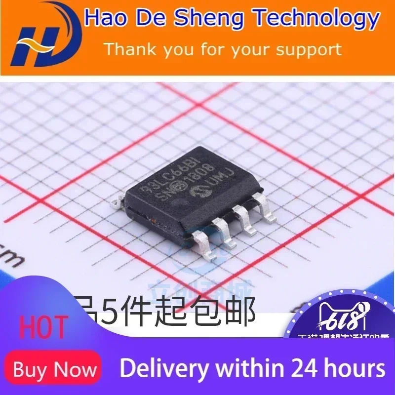 

10PCS/LOT 93LC66B-I/SN 93LC66BT-I/SN 93LC66BI SOP8 New Original in Stock Active Components