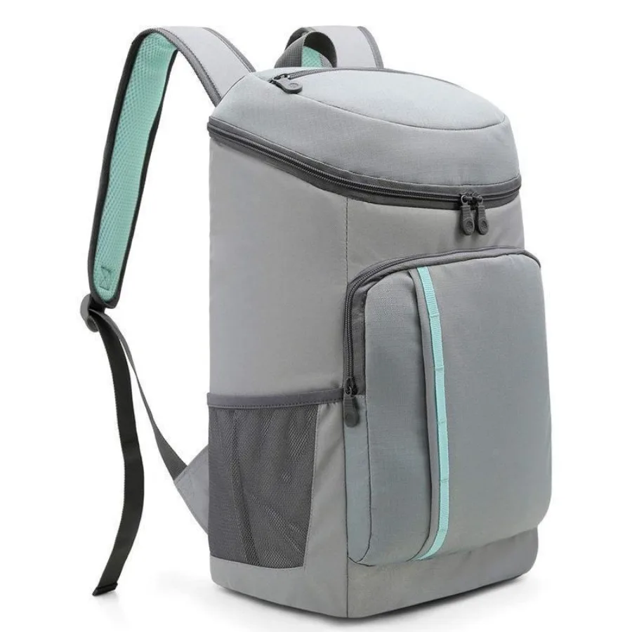 

【New style】- camping ice bag shoulder ulation bag large-capacity two-color oxford fabric splicing ulation backpack