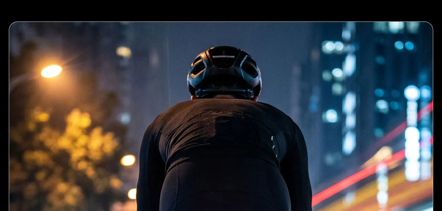 detalle de luz de bicicleta de cerca