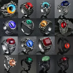 Vintage Punk Style Purpple Claw/Snake/Dragon Evil Eye Rings For Men Women Personality Motorcycle Party Ring Bar Gothic Jewelry