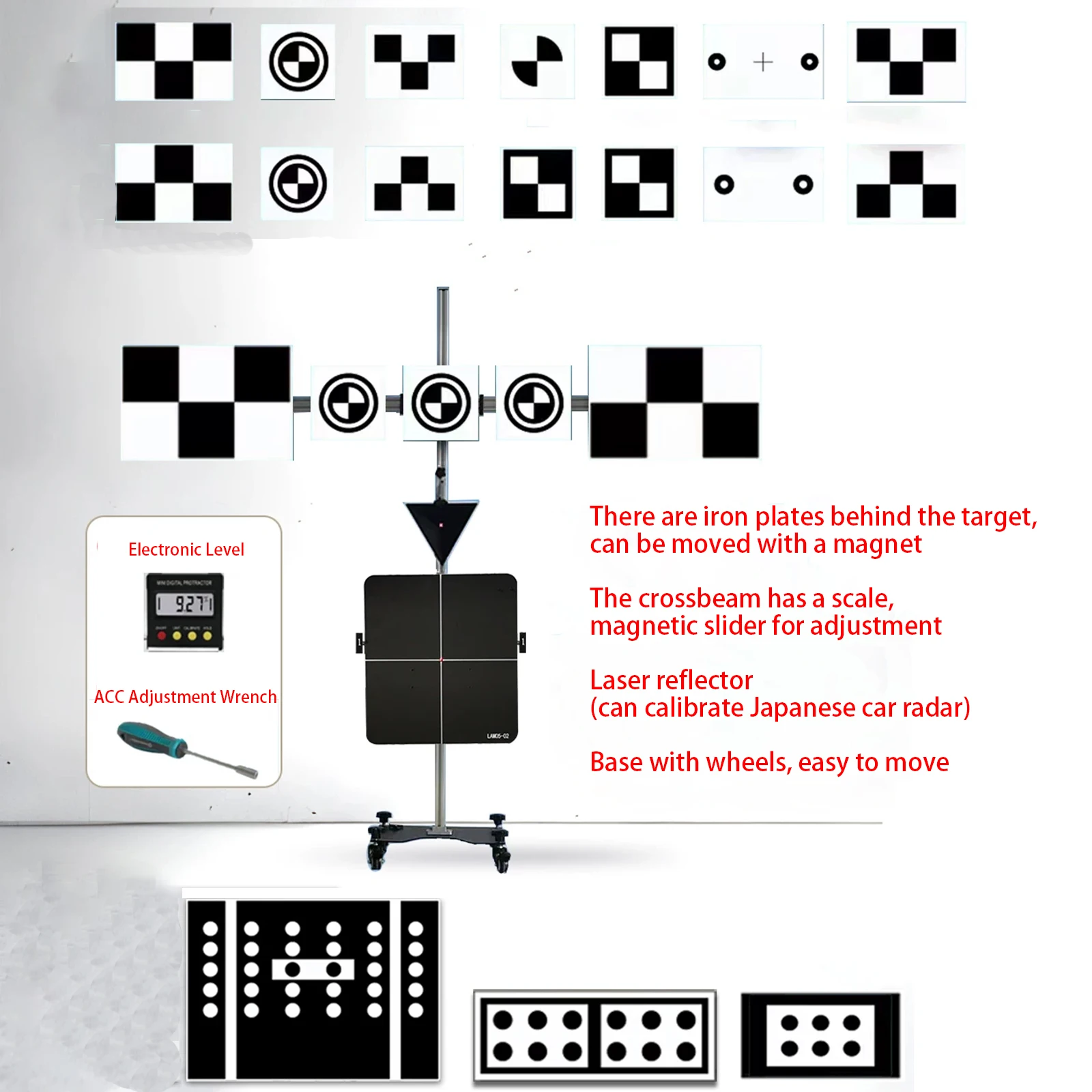 Car ACC all-model target radar calibration equipment reflector ADAS calibration tool kit