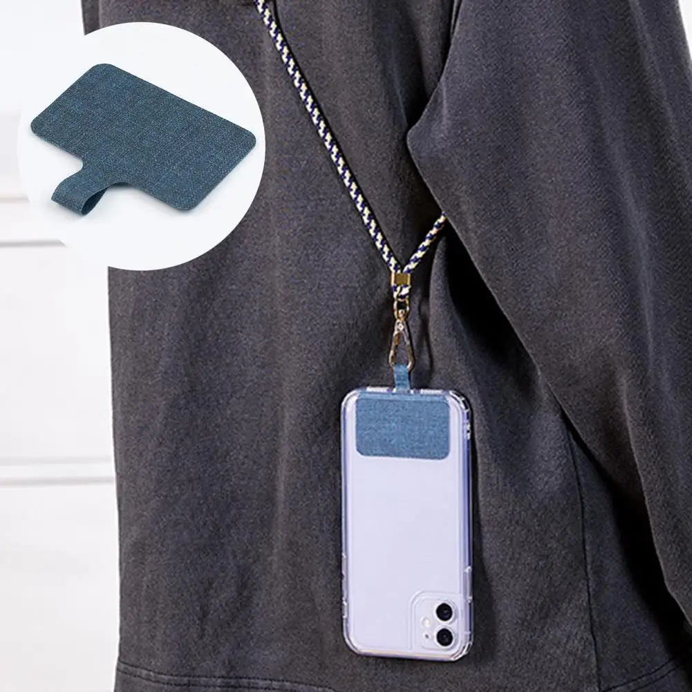 Phone Tether Tab Ultra-thin Wear Resistant Universal Fit Smart Phone Lanyard Replacement Patch for Outdoor