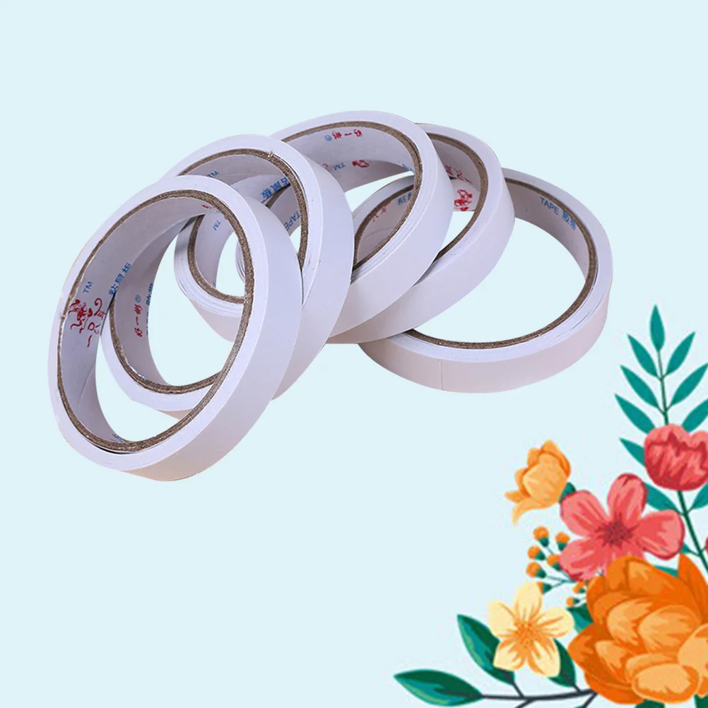 

5Pcs Double Sided Adhesive Tape Hot Melt Strong Adhesion Craft Office Supplies Double Sided Tape Craft Adhesive