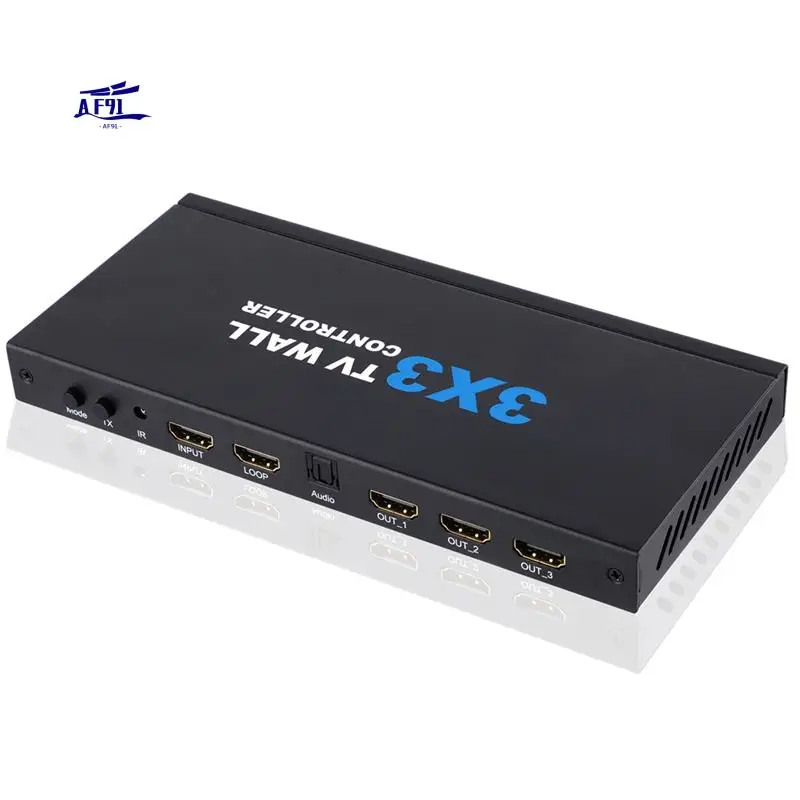 

AF91-4K 3X3 -Compatible TV Video Wall Controller 3X4/4X3/4X4 Multi Video Screen Processor Switcher With Remote