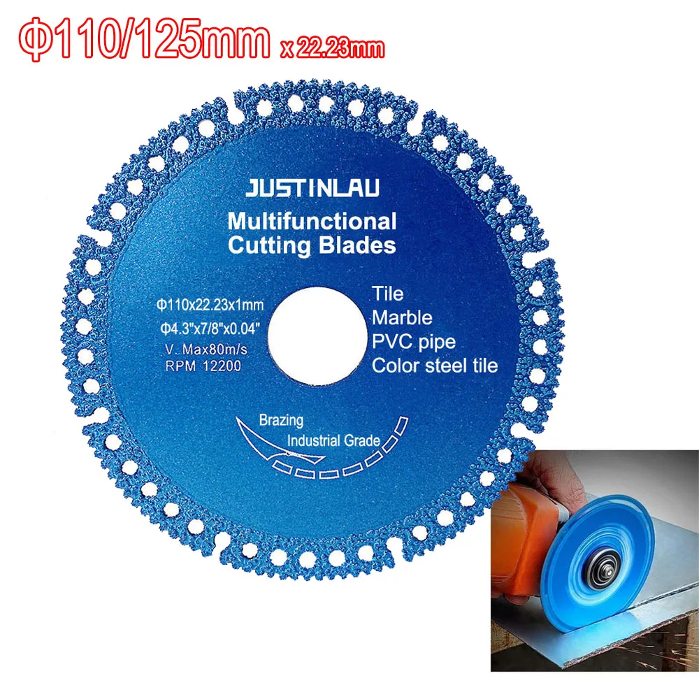 Composite Multifunctional Cutting Saw Blade 110/125mm Ultra-thin Saw Blade Ceramic Tile Glass Cutting Disc For Angle Grinder