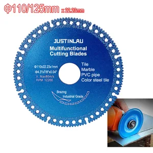 Hợp chất đa chức năng Saw Blade 110/125mm Saw F-Fine Saw Thủy tinh bằng gốm Gốm cho Gạch Góc góc 9 Vải đĩa cắt giảm bán hàng chính - 7