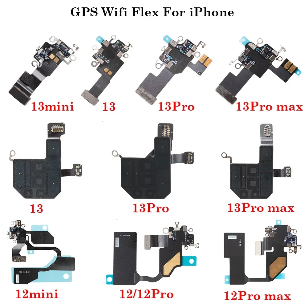 1Pcs WiFi GPS Flex Repair Parts For iPhone 12 13 Pro Max mini Wifi Signal Antenna Flex Cable Replacement Parts