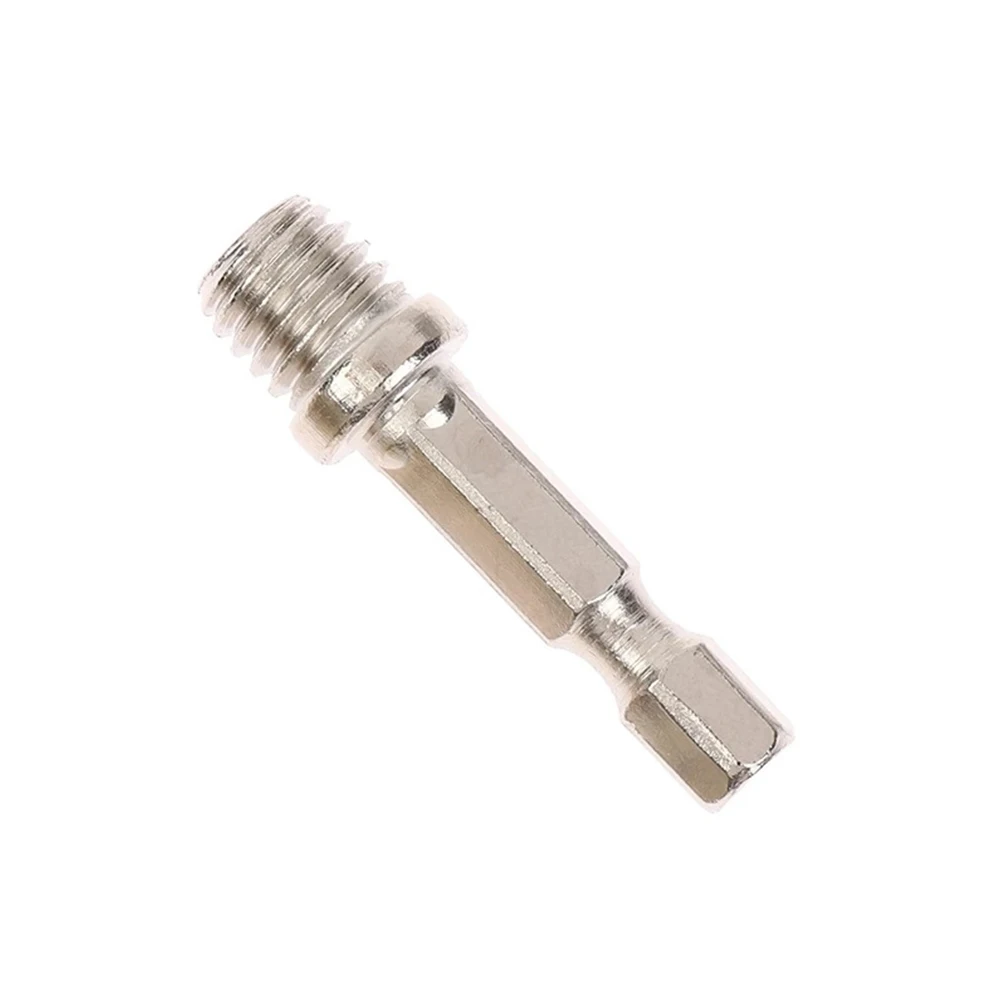 1/4 Hexagon Connecting Rod Drill Chuck Electric Drill Polishing Disc Power Tools Screwdriver Silver Connecting Rod Drill Bits