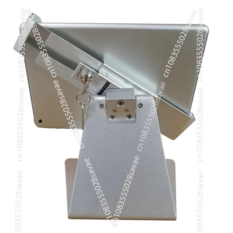 

Tablet Stand with Lock for Anti-theft Desktop Display, Fixed Horizontal and Vertical 360-degree Rotation Clamp Head