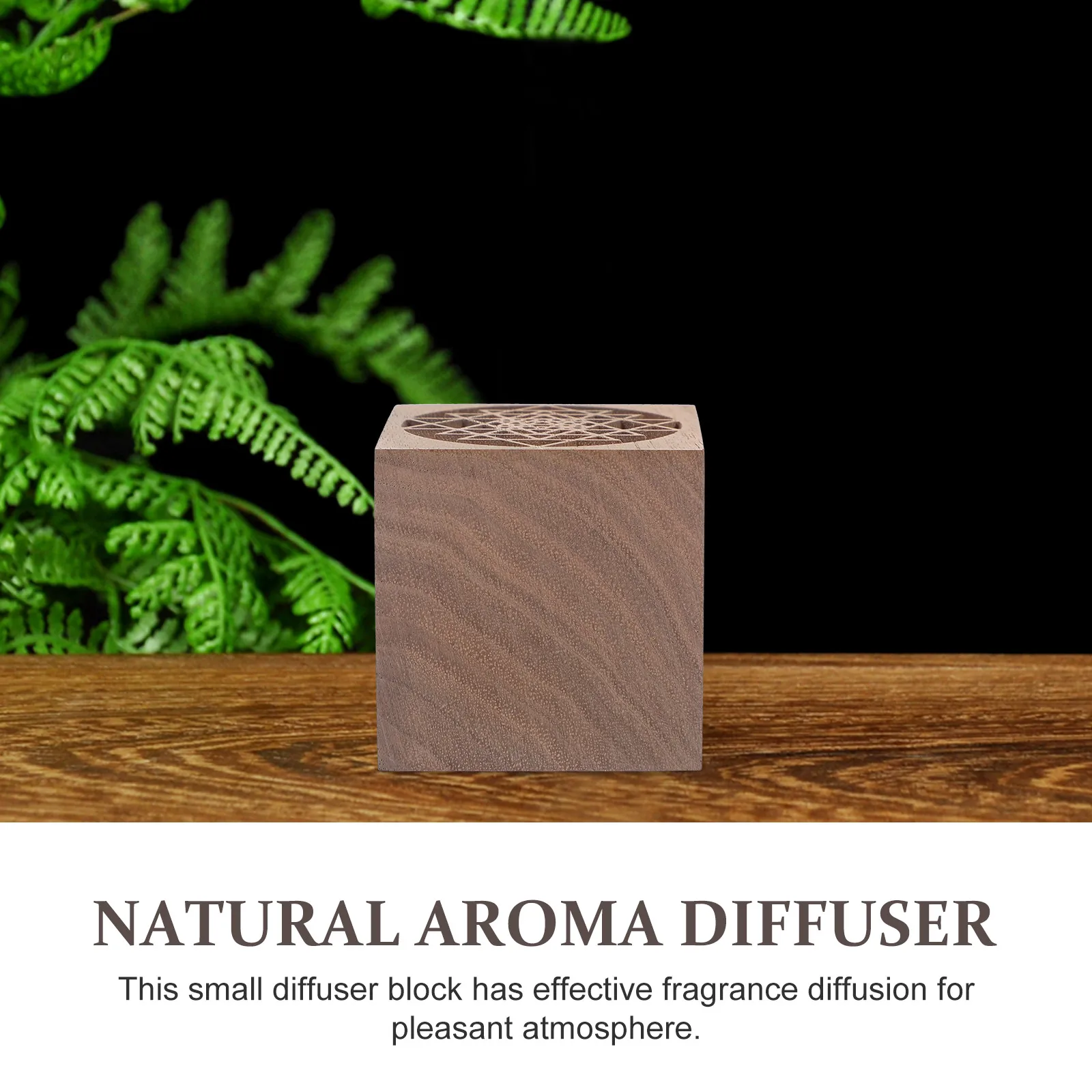 

Essential Oil Wood Diffuser Aromatherapy Home Decor Indoor Office Scented Woodware Cube Shape Wooden Block Fragrance Diffusion