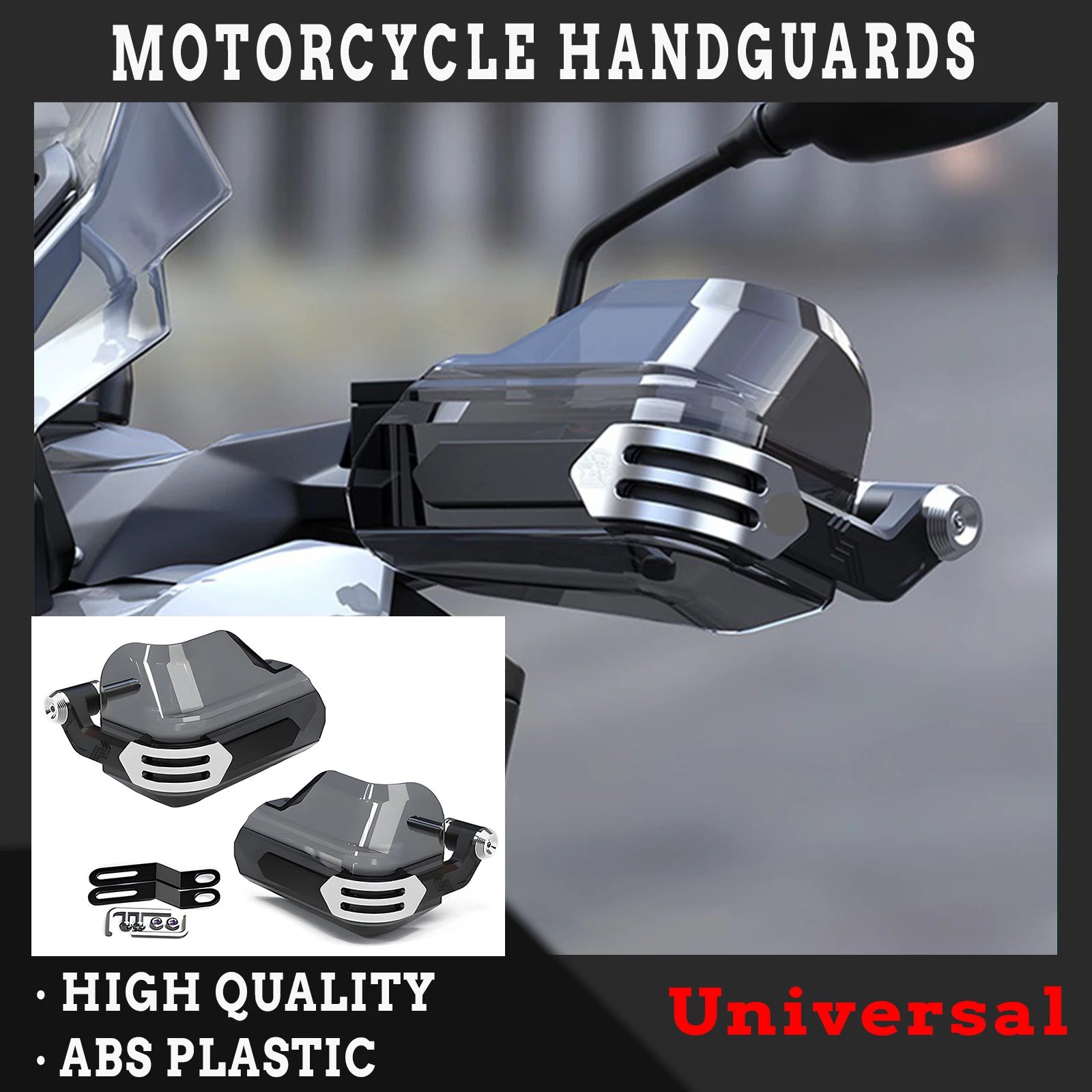 16MM-20MM Motorcycle Universal Handguards For Honda BMW Kawasaki Enfield ADV ATV Dirt Bike Hand Guards Handle Wind Deflector