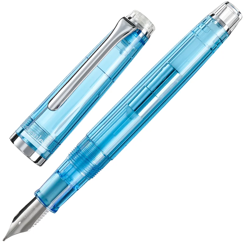 Original Sailor Ghost & Four Seasons Transparent Fountain Pen Transfer Stone Limited Color Blue Green Resin Writing Pens