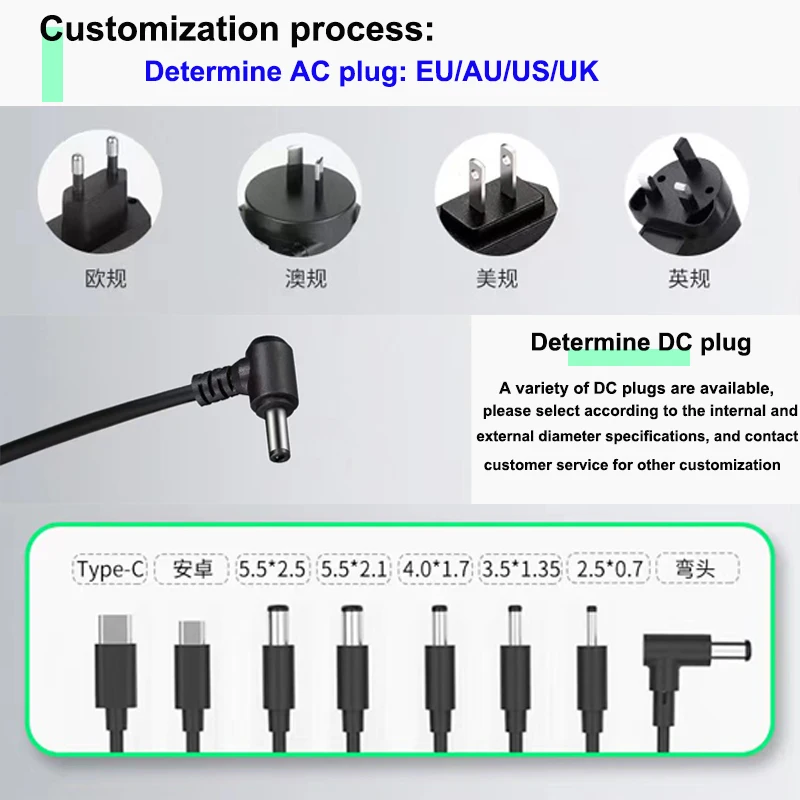 Adjustable AC To DC Power Supply 3V 6V 8V 9V 12V 15V 18V 24V 2A 3A 5A 10A Power Supply Adapter Universal 220V To 12V 24V Volt