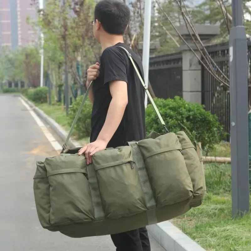 100L Tactical Hiking Backpack - Durable Oxford Cloth, Multi-Pocket Design for Luggage & Gear Storage, Water-Resistant