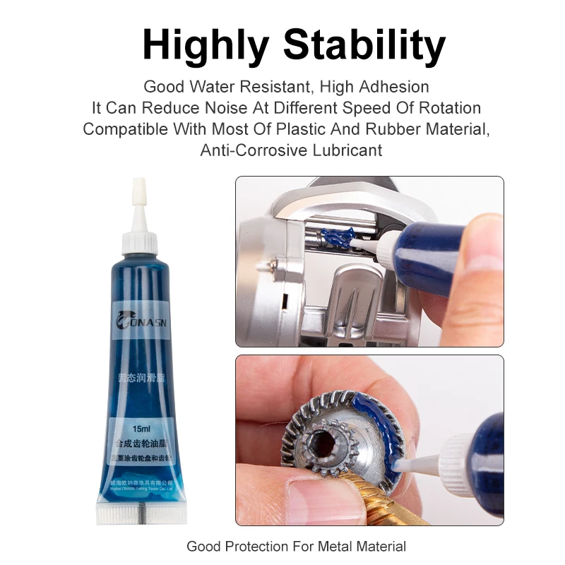 LEYDUN Fishing Reels Protective Grease Lubricant Oil Bearing Lubricant Casting Spinning Fishing Reel Maintenance Oil Tackle Tool image 6