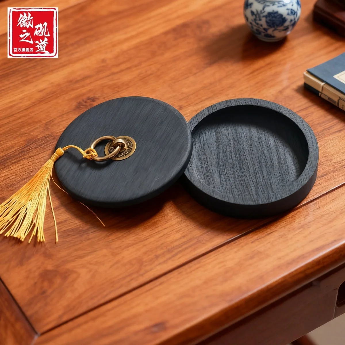 Pedra de tinta coberta especial para treinamento de caligrafia para iniciantes de quatro tesouros, estudo, pintura chinesa, bastão de tinta, pincel de escrita