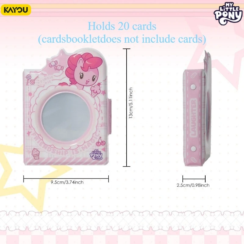 KAYOU Genuine My Little Pony Card Album Book Folder 1 Card Slots Collections Set of 6 Collection Card Books Toy Gift
