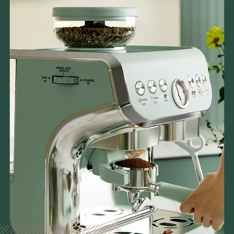 China Espresso Coffee Brewer Machine Professional Commercial Italy 3 In 1 19bar Coffee Maker