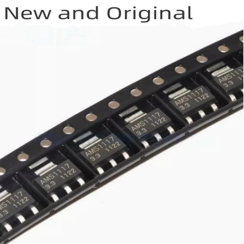 

New and Original AMS1117-3.3 SOT-223 1A 3.3V LOW DROPOUT VOLTAGE REGULATOR