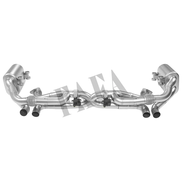 

For Porsche 991.1 3.4L 2012 Stainless Steel Exhaust System Rear Section Electric Valve Exhaust Pipe Muffler
