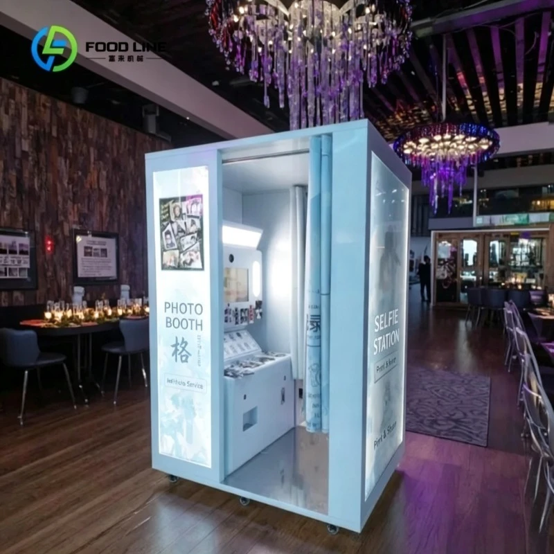 Customized Korean Style Self-Service Photobooth Vending Machine Party Photo Booth Tent and Kiosk for Selfie Fun