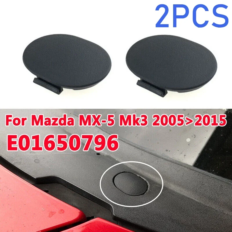 2PCS MX5 Windscreen Cowl Grille Water Leak Repair Cap Cover Kit for Mazda MX-5 Mk3 NC 05 15 Car Accessories