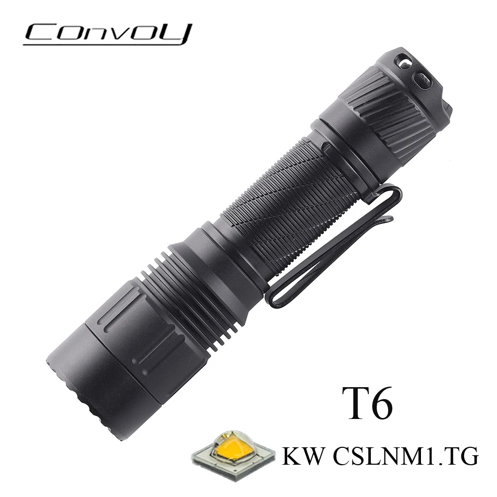 Convoy T6 KW CSLNM1.TG flashlight AA 14500 compact and portable outdoor hiking and mountaineering