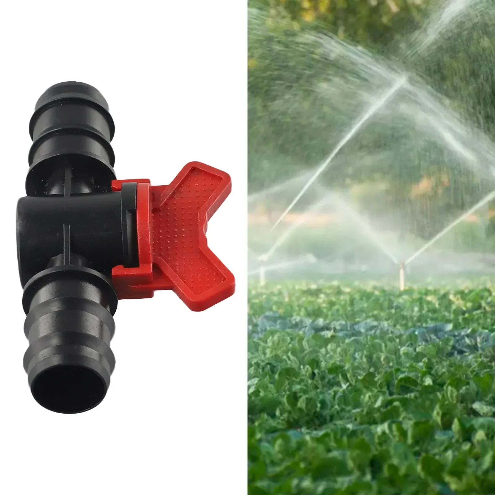 1pc 16/20/25mm Watering Shut-Off Valve Connector Plug PE Pipe For Garden Watering Irrigation Water Flow Tube Pipe Control Valve