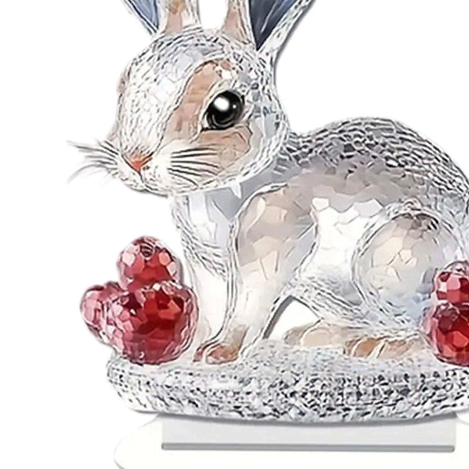 Easter Bunny Ornament Present Acrylic for Bathroom Businesses Living Room