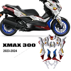 For X Max 300 XMAX 300 2023 2024 Motorcycle Sticker Fairing Body Decals Moto Accessories