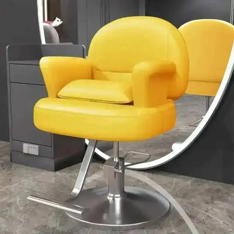 Braiding Hair Office Home Salon Chair Massage Professional Eyelash Cut Vintage Barber Waiting Barberia Offer Hydraulic Pump Gold