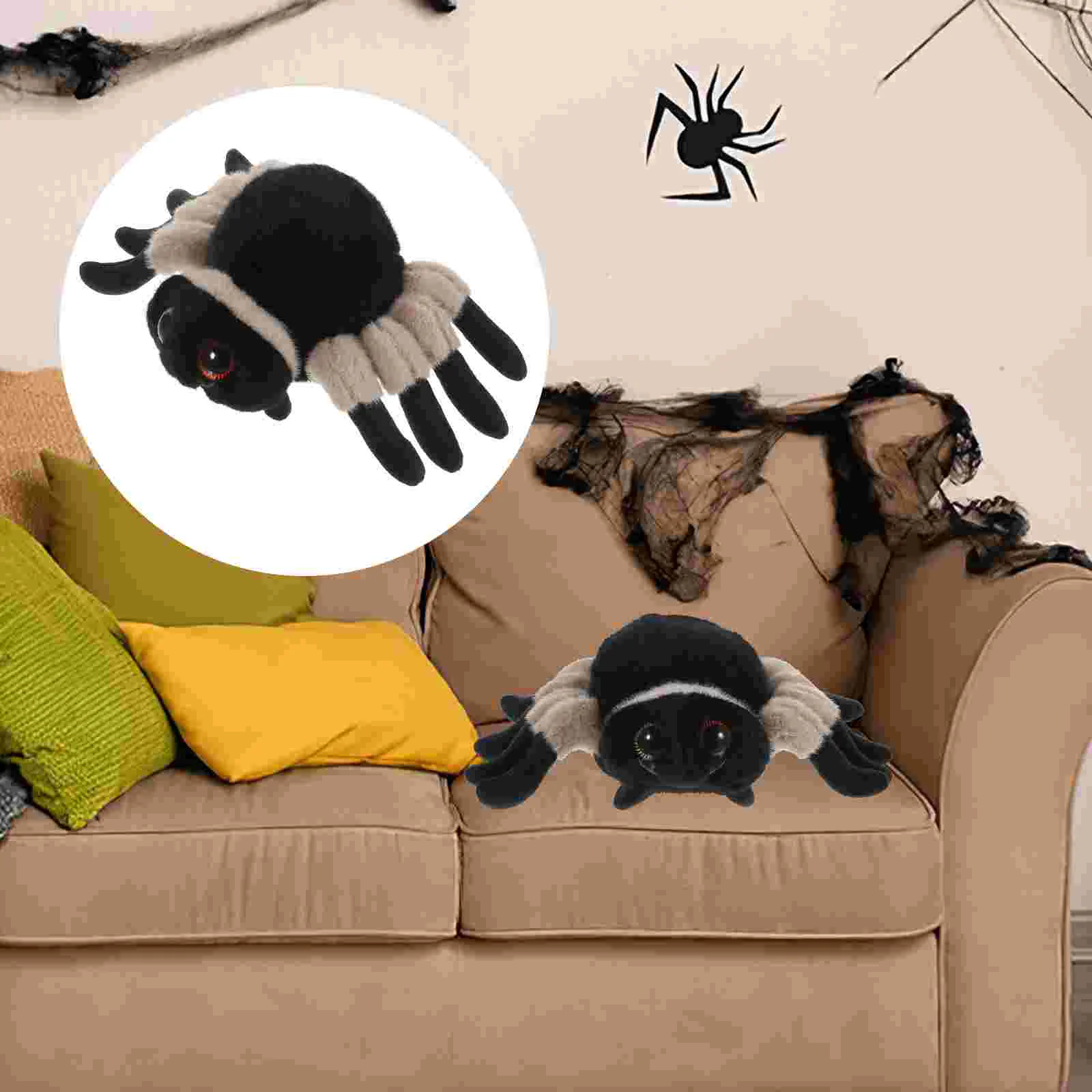 Juguete de peluche de araña, animales de peluche, decoración del hogar, regalo de cumpleaños, Pp, algodón, lindo