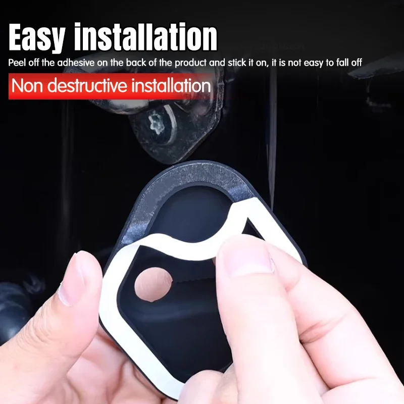 4PCS Silica gel Car Door Lock Cover Protect Buckle Cover Anti Rust Accessories For Volvo S40 S60 S90 XC60 XC90 V40 V50 V60 V90