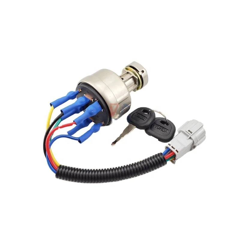 

Excavator Accessories for Hyundai R30 150 200 210 220 215 225 Start Ignition Switch Electric Door Lock Machinery Parts