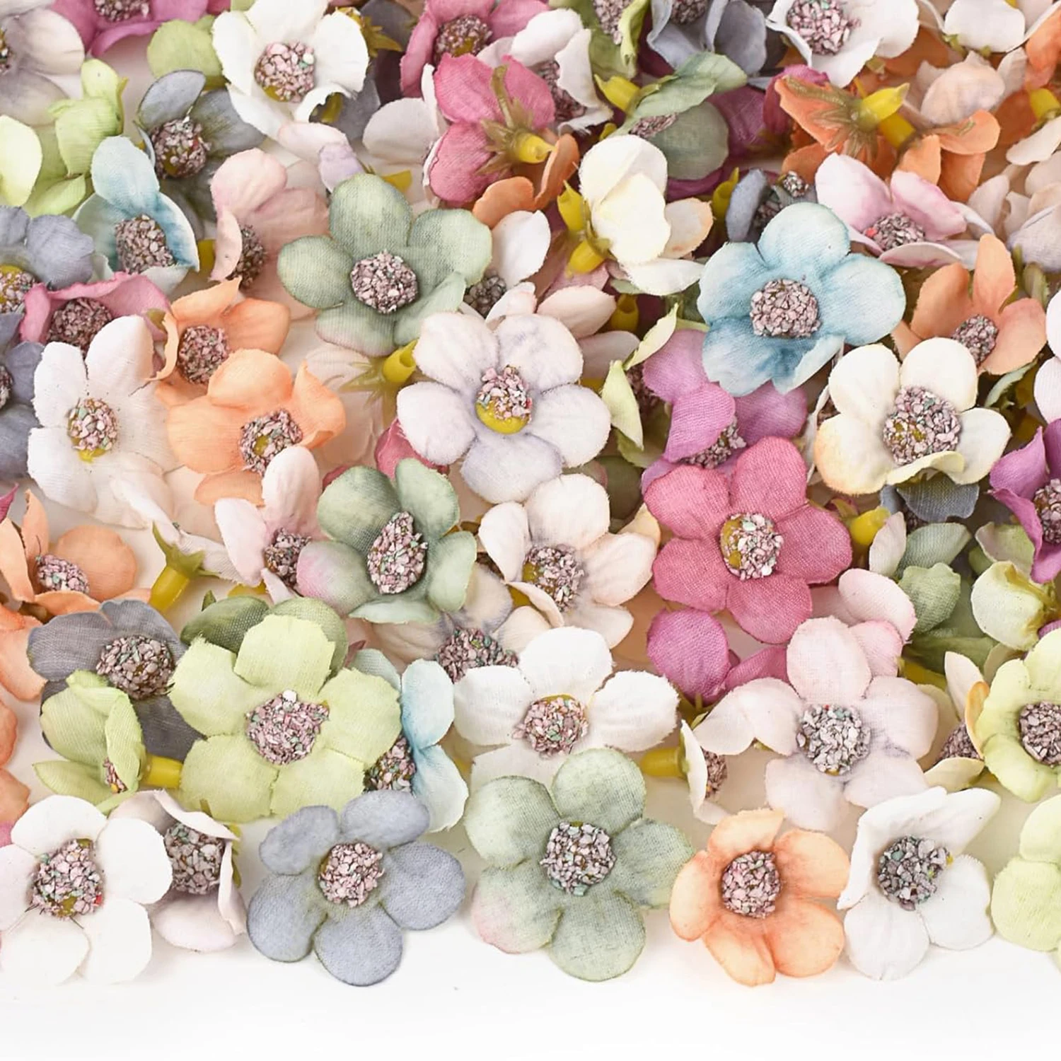 50/100PCS Künstliche Blumen Hochzeit Party Home Raum Dekorationen Diy Candy Box Handgemachte Festival Kranz Seide Mini Daisy DIY Geschenk
