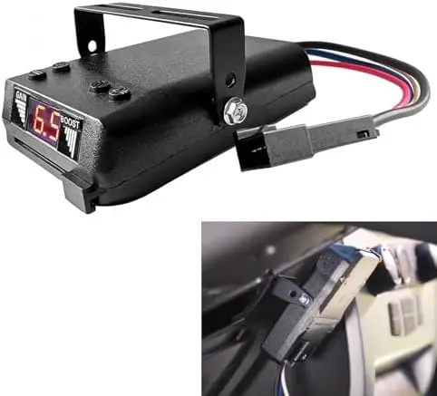 

Proportional Trailer Brake Controller with LED Display, Plug & Play for 1-4 Axle RVs, Trucks, Heavy-Duty Towing