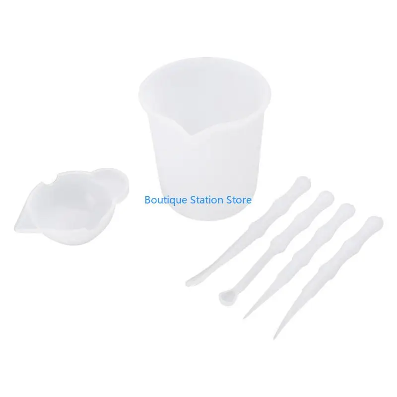 

Y55F 4Pieces/set 100ml Mixing Cups for Resin DIY Craft Jewelry Making Paint Pouring