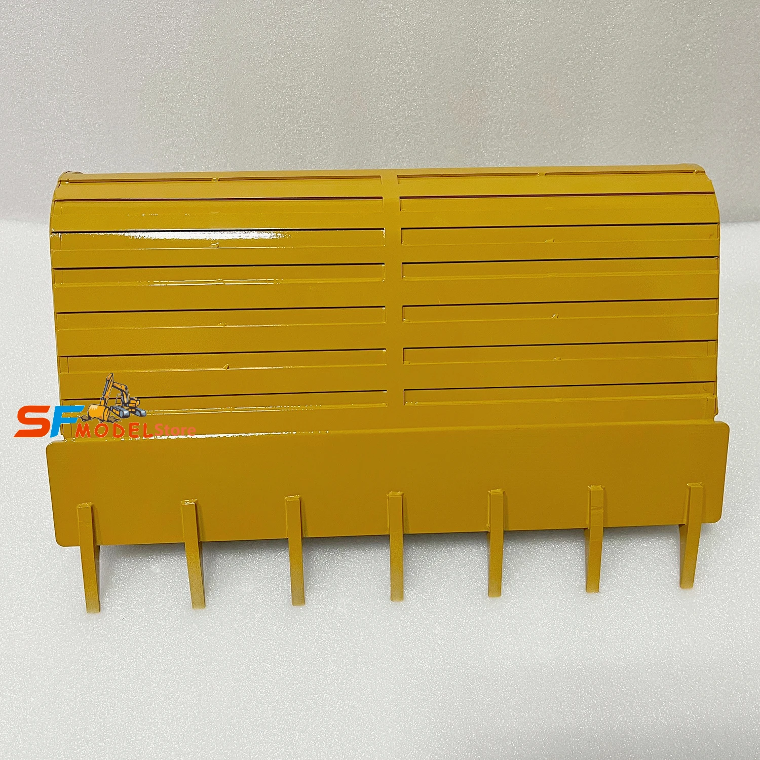 Balde de atualização de escavadeira rc 385cf, adequado para escavadeira hidráulica rc 1/8, balde de metal dedicado, acessórios de escavadeira de troca rápida