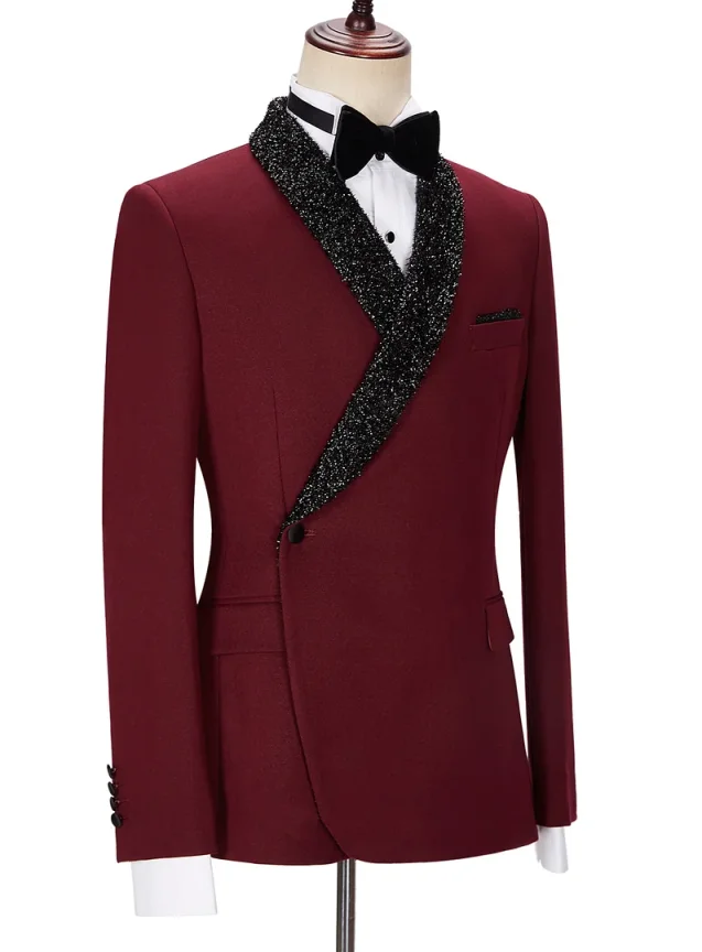 Ternos masculinos modernos de casamento, 2 peças, blazer, calça para terno casual, jaqueta, lapela, ternos de casamento, noivo, personalizado