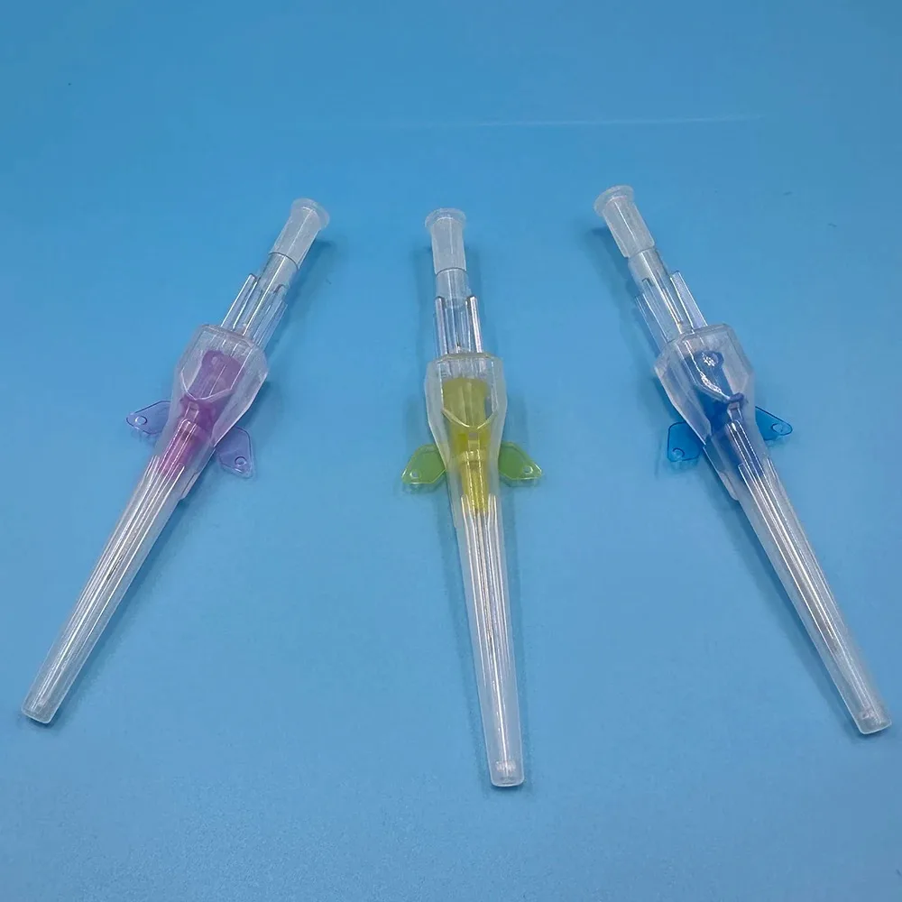 20pcs Disposable Dog Cat I. V. Cannula Animal Catheter Pet Catheters with Heparin Cap 22G 24G 26G Veterinary Tools