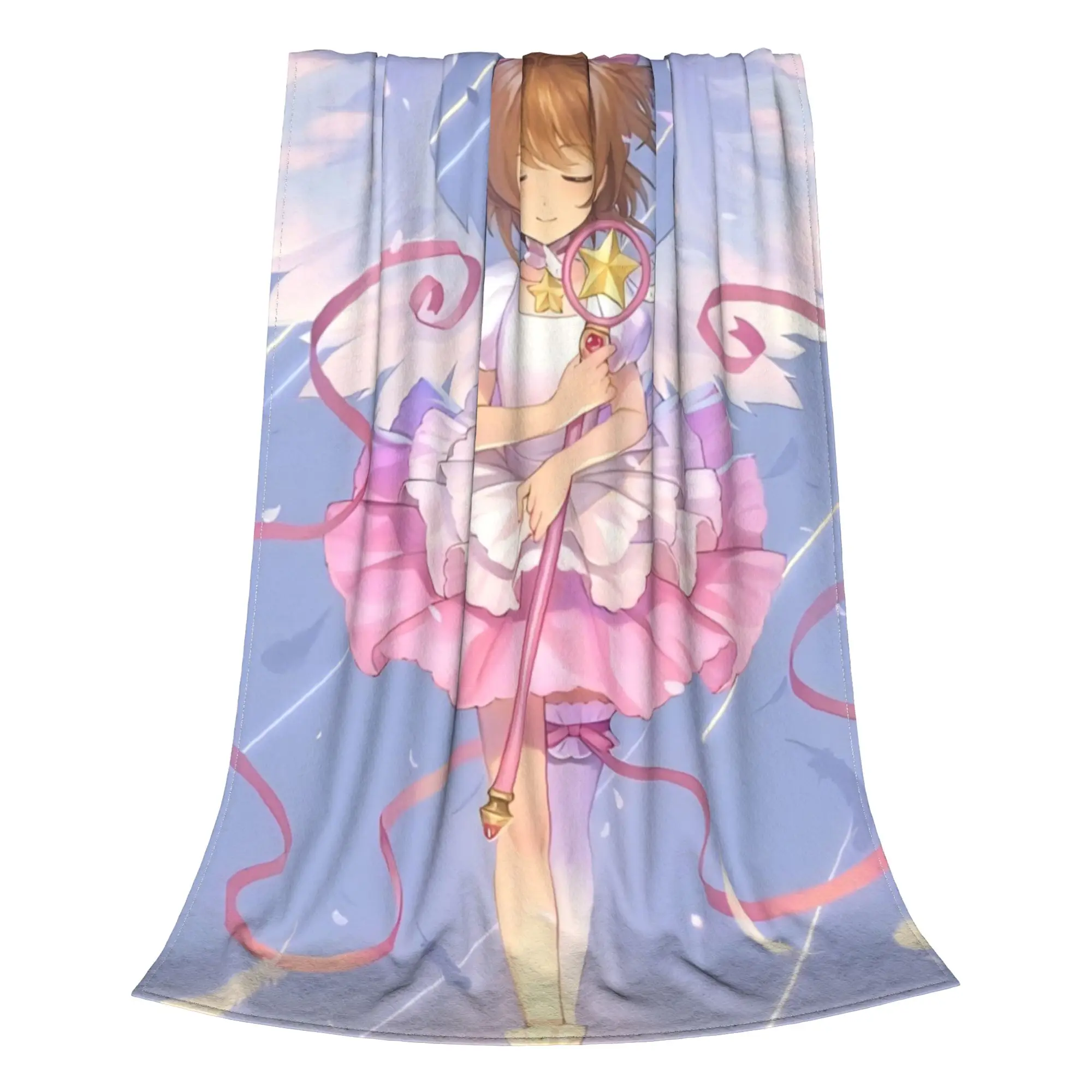 Cardcaptor Sakura Cardcaptor Sakura Blanket Spring Autumn Cute Ultra-Soft Throw Blankets For bed  Plush Thin Quilt
