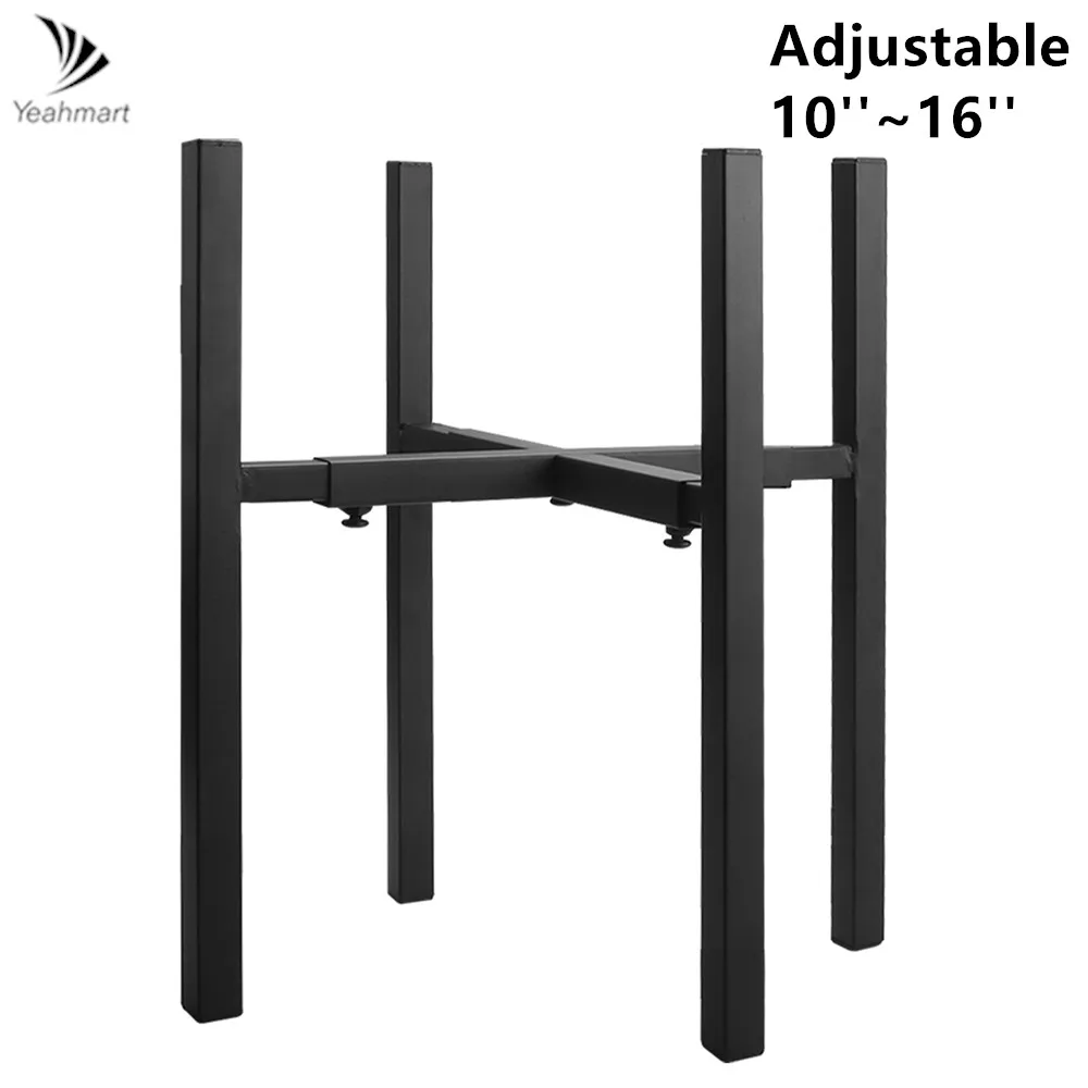 Heavy Plant Stand Four-legged Plant Stand Corner Adjustable Metal Plant Shelves for Flower Pot Outdoor Garden Patio Furniture