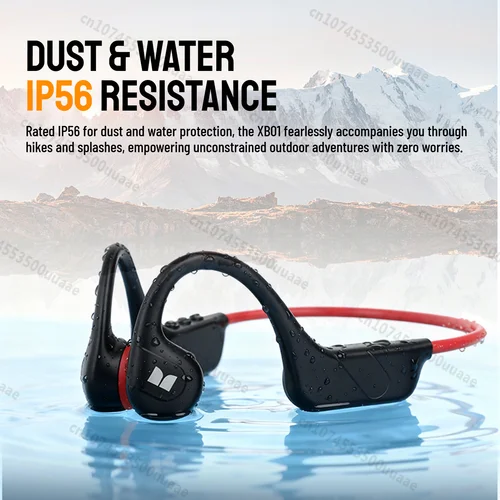 Imagen 2 del producto Auriculares de Conducción Ósea Monster AuraFit XB01, Auriculares Deportivos Bluetooth 6.0 con Gancho para la Oreja, Resistentes al Polvo y al Agua IP56