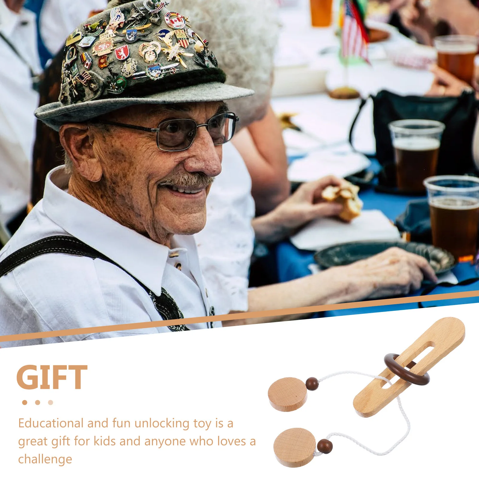 Intellectual Puzzle Game Brain Teaser Unlocking Challenge for Kids and Adults Educational Mind Exercise