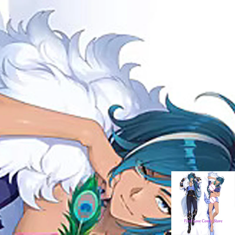

Dakimakura Anime Pillow Case Genshin Impact Handsome man Pillow Cover Halloween Christmas Decoration 2023