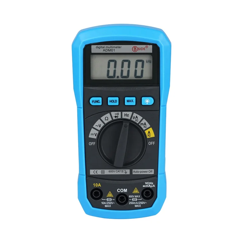 Bside-ADM01 Multifunções Multímetro Digital, AC, DC, Tensão, Corrente, Temperatura, Resistência, Capacitância, Tester de Bolso