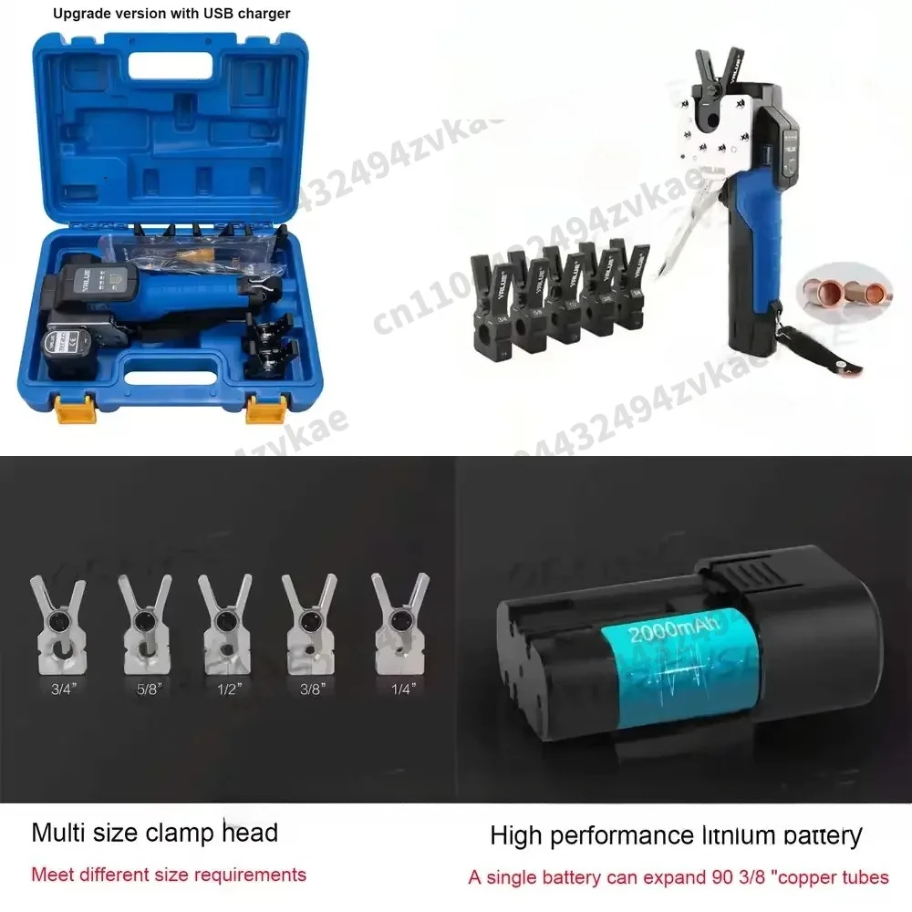 2026 Hot  Upgrade VEF-1S/-2 Copper Tube Electric Expander Automatic Expander Flaring Tool Electric Copper Tube Rechargeable